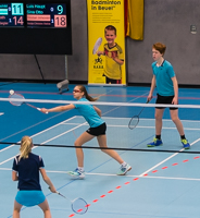 Nadja-Christine Reihle kam mit Mixed-Partner Tristan Inhoven (BSV Eggenstein-Leopoldshafen) bei der Deutschen Meisterschaft bis ins Viertelfinale